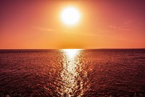 Sunset Sun Sea