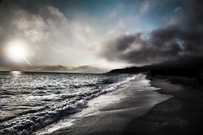 Body Of Water Storm Sea