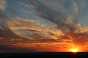 Sunset Sky Clouds