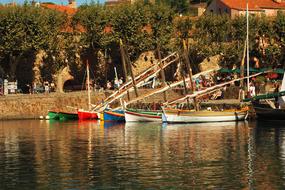 Collioure port Boats