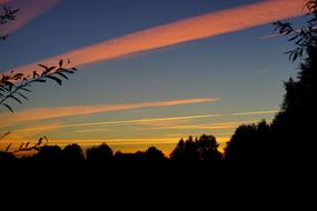 Afterglow Sunset Late Summer