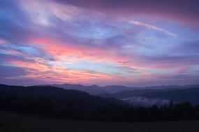 Sunset Panorama Nature