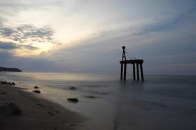 Sunset Beach On The Baltic Sea