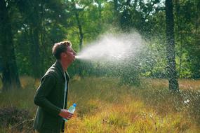 Boy Spit Water