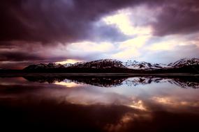 Mountains Snow Lake