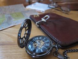 Pocket Watch Travel Map