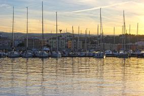 Sea Boats Reflections