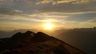 Sunrise Mountain Landscape