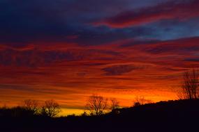 Sunrise Sky Silhouette