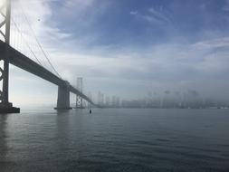 San Francisco Bay Bridge Fog