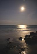Moon Rise Ocean Beach