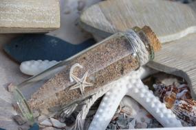 Message and Starfish In A Bottle