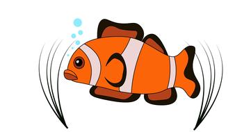 clown fish vector clown fish sea