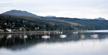 Hills Boats Sea