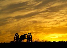 Landscape Cannon Silhouette