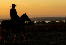 Cowboy Sunset Lake