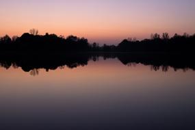 Puckingersee Lake Brine at sunset