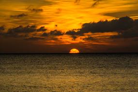 Sunset Clouds Sea
