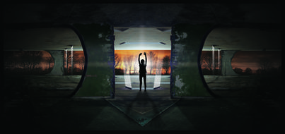 Man Sunset Character A Beam Of