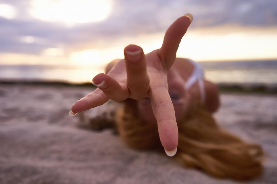 Girl fingers Relax