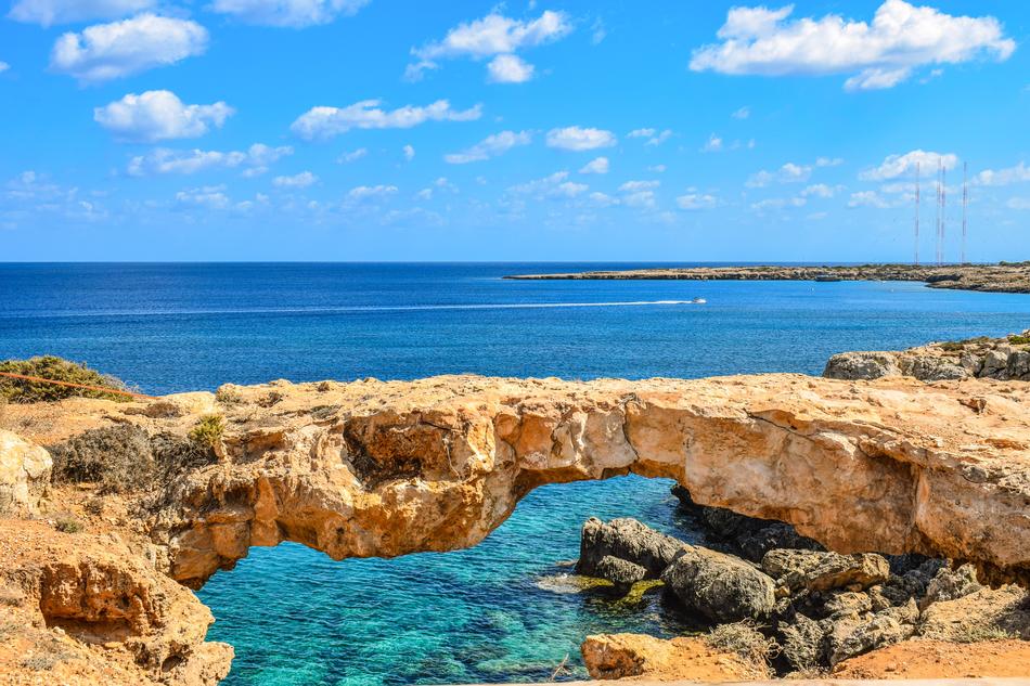 caracas bridge over the sea in cyprus