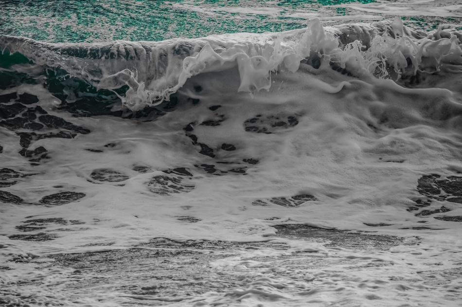 sea Wave Breaking Water