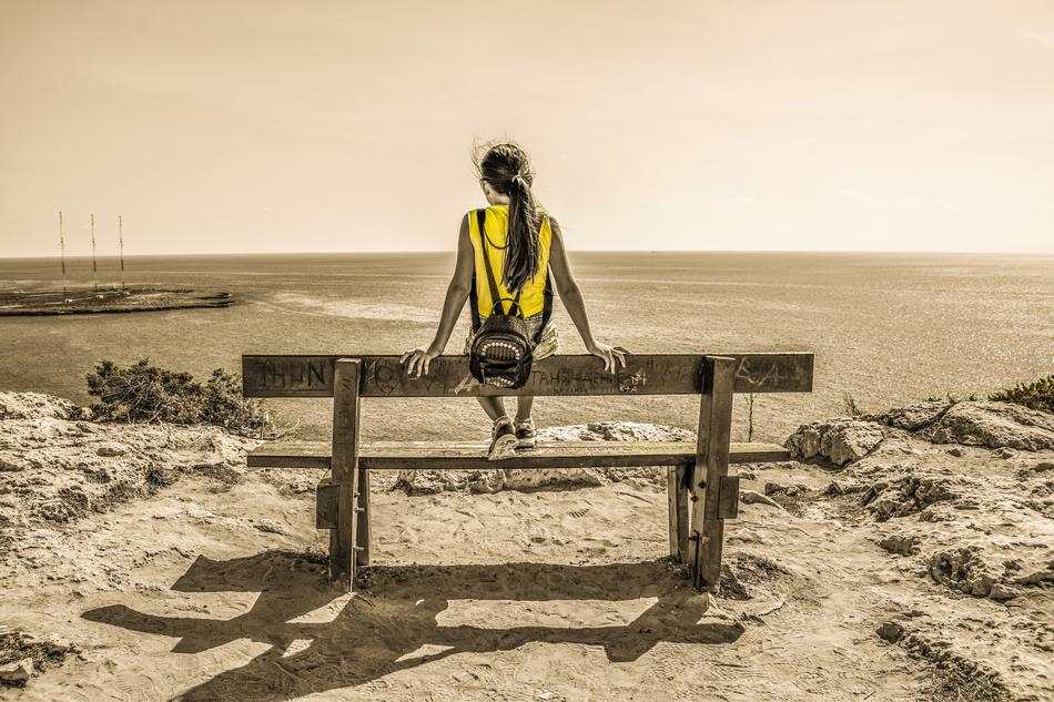 Girl Gazing Sea