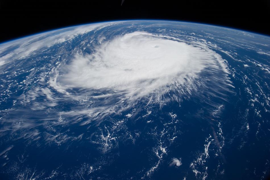 high view of hurricane Edward