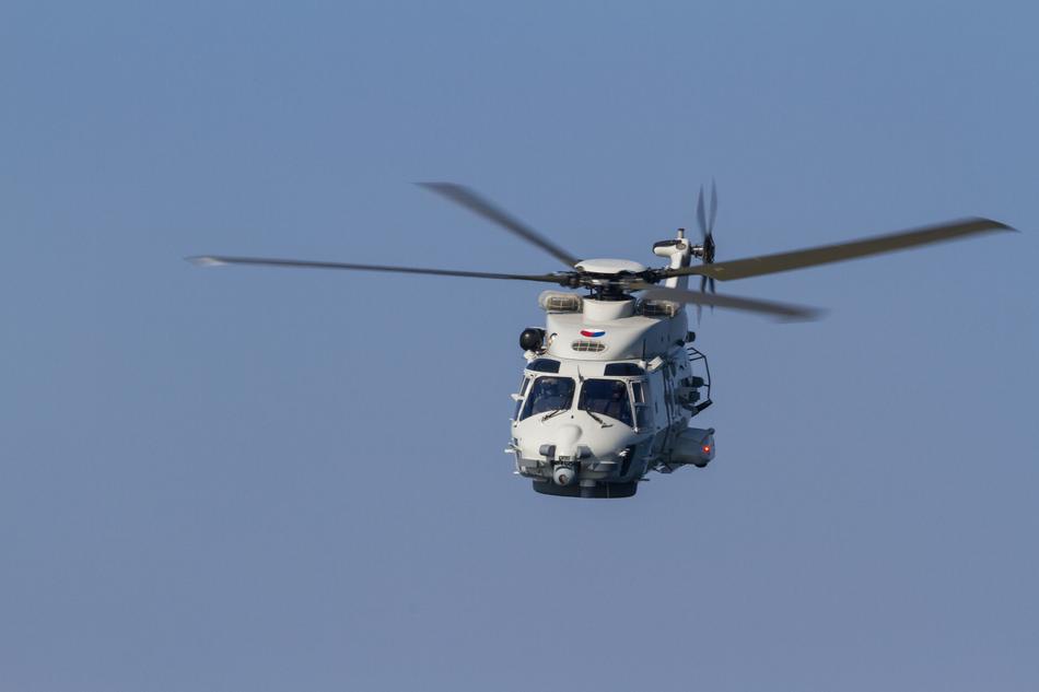 Nh-90 Marine Helicopter at flight