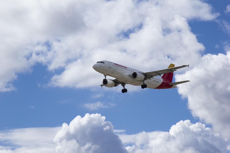 Iberia aircraft Landing to Airport