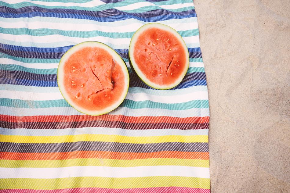 Beach Blanket Fruit Looking