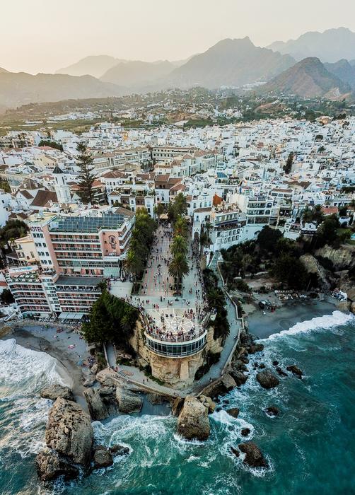 Nerja Balcon De Europa at Sunset