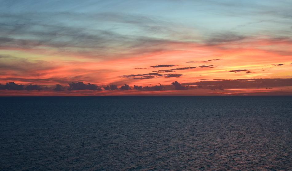 Sunset Over The Water Travel Gulf
