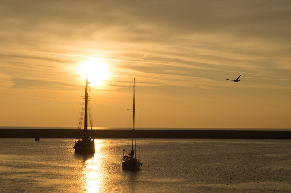 Sailing Sunset Lake
