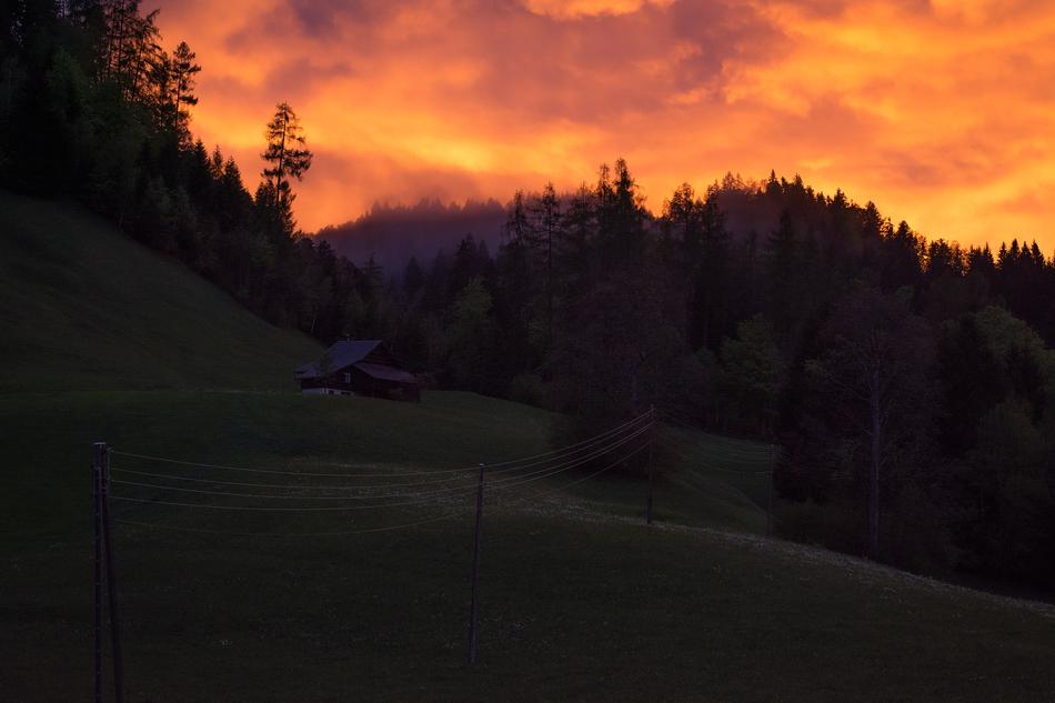 Landscape of Sunset Weather Mood