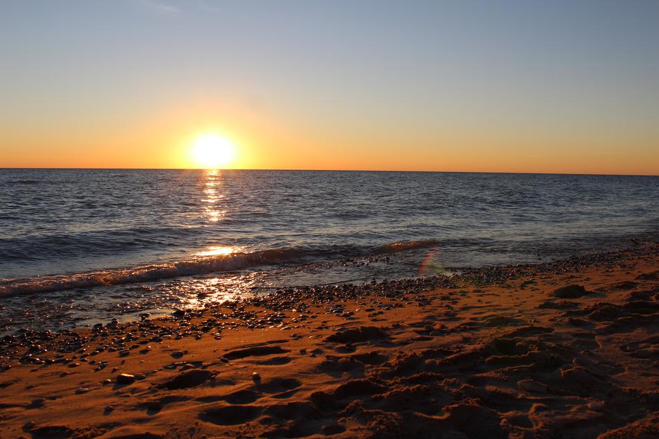 Lake Sunset Michigan