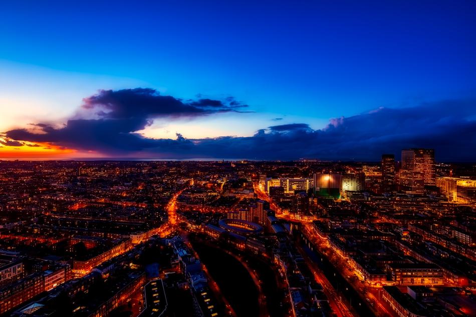 The Hague Netherlands City at sunset