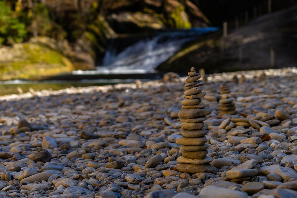 Stones by the Waters in Nature