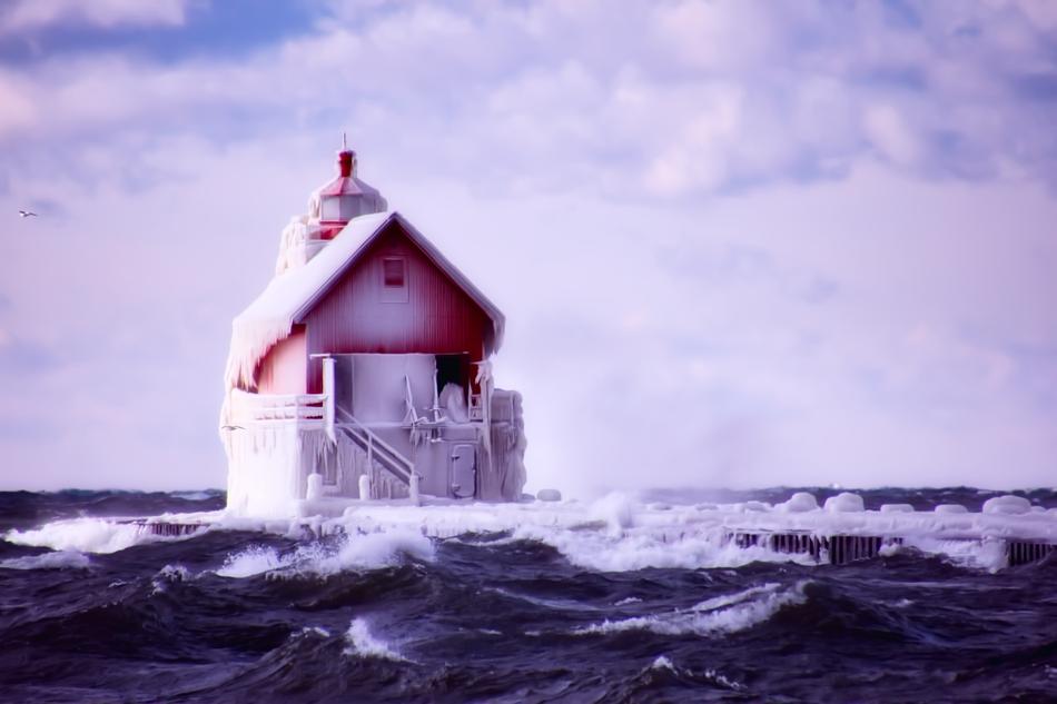 Lighthouse Sky Clouds