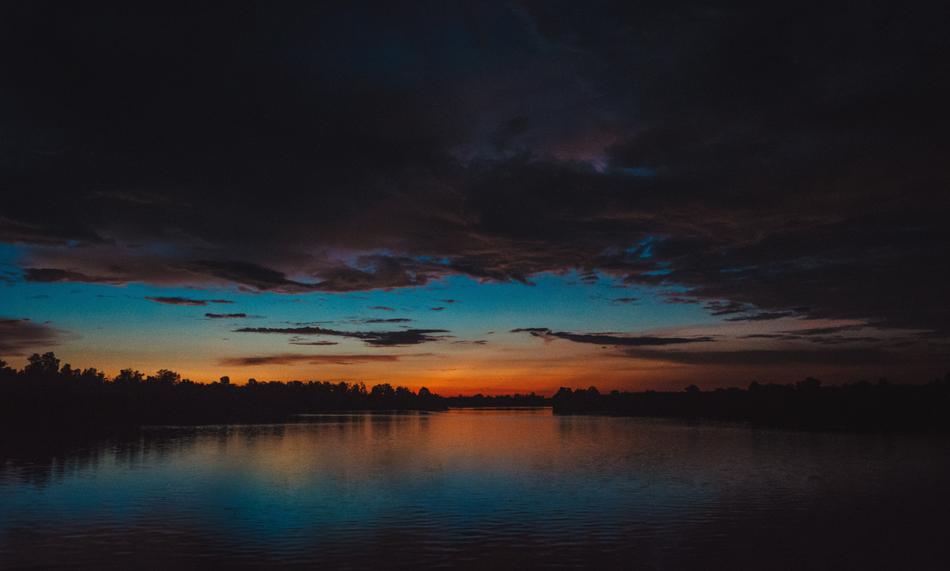 River Gold Sunset