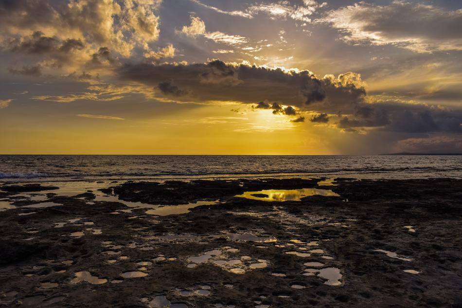 Sunset Sea Dusk