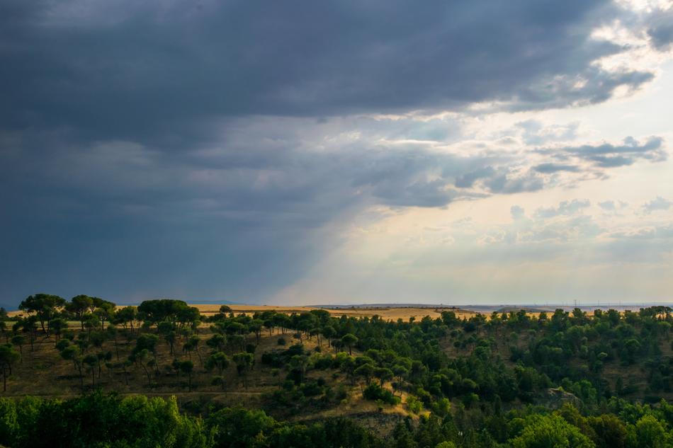 Sunset Rain in Segovia