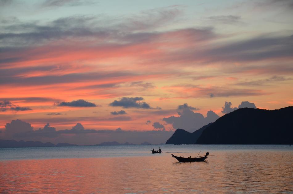 Sunset Sea Dusk