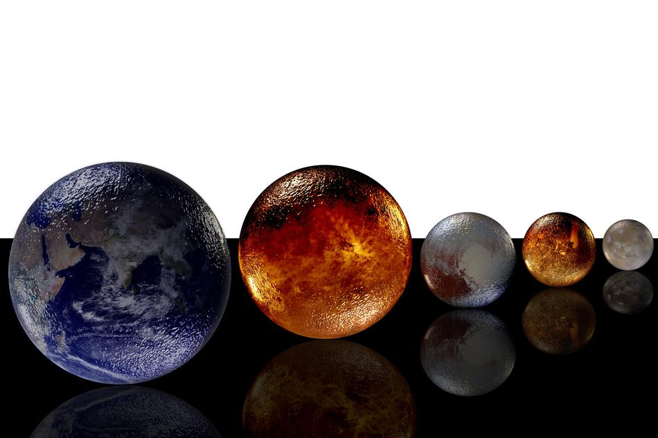 groessenverhaeltnis planet