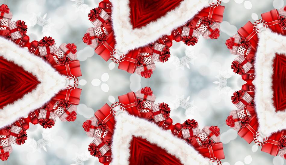 christmas background tile gifts