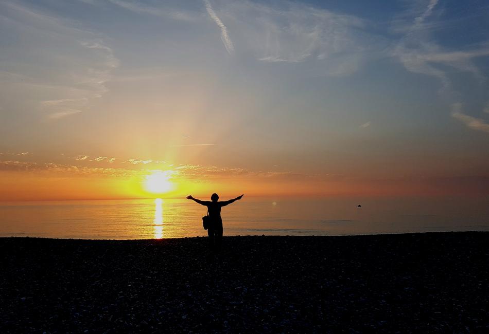 Sunset Sun Person