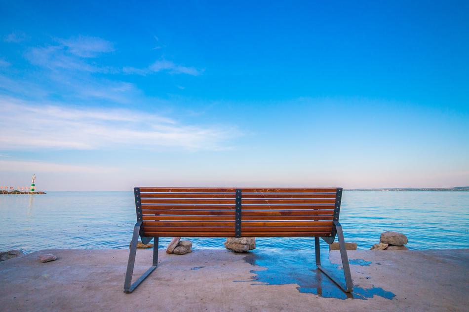 Bench Sunset Sky