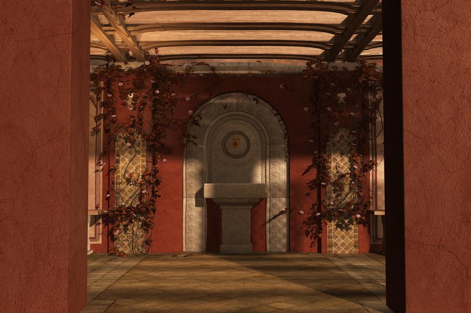 fantasy digital render scene