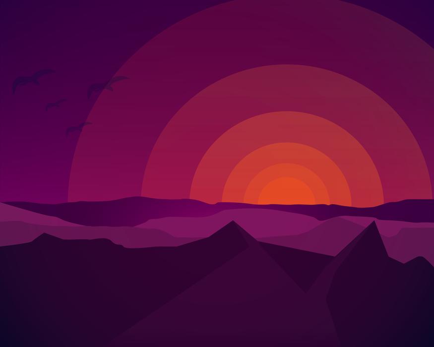 the landscape view of highlands clipart