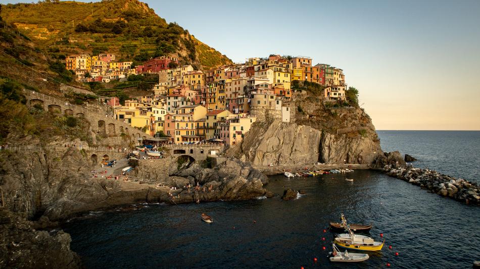 Manarola Sunset Sea